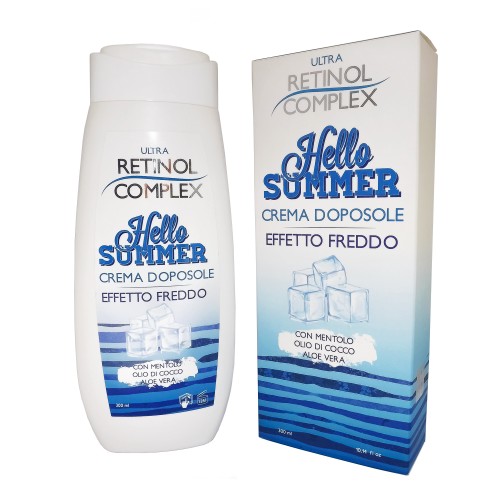 Retinol Complex Hello Summer Crema Doposole Effetto Freddo Con Mentolo - Olio Di Cocco E Aloe Vera 300ml